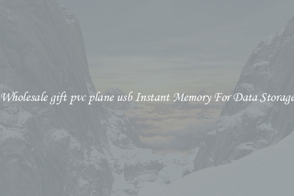 Wholesale gift pvc plane usb Instant Memory For Data Storage