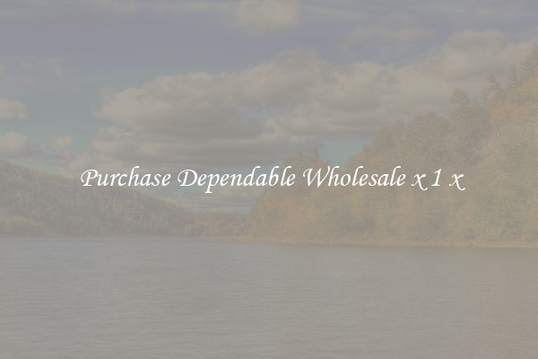 Purchase Dependable Wholesale x 1 x