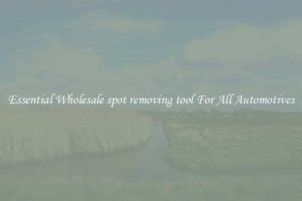 Essential Wholesale spot removing tool For All Automotives