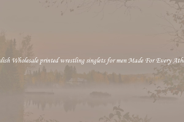 Stylish Wholesale printed wrestling singlets for men Made For Every Athlete