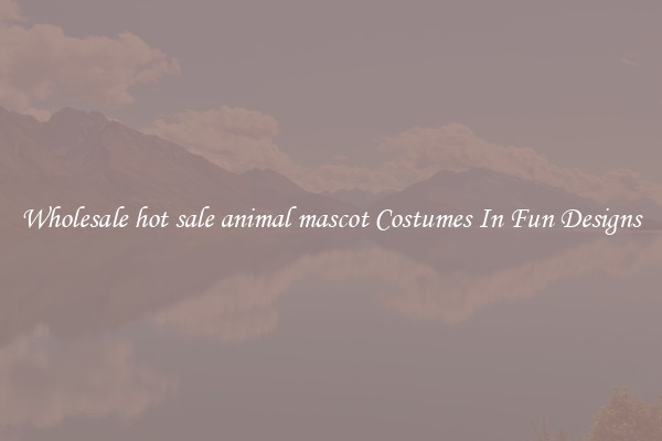 Wholesale hot sale animal mascot Costumes In Fun Designs