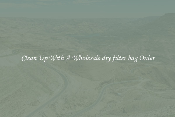 Clean Up With A Wholesale dry filter bag Order