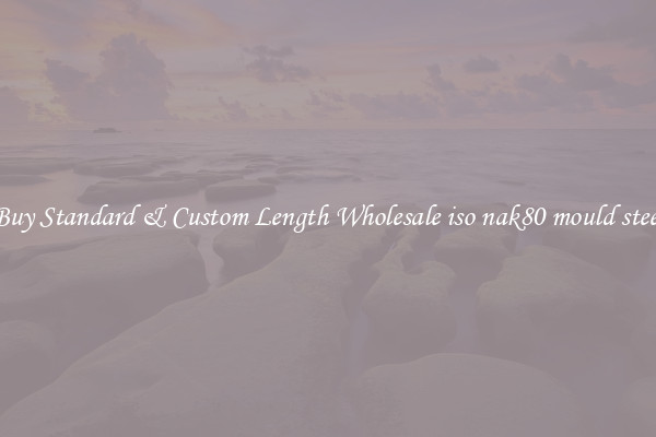 Buy Standard & Custom Length Wholesale iso nak80 mould steel