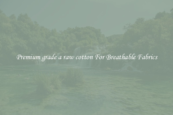 Premium grade a raw cotton For Breathable Fabrics