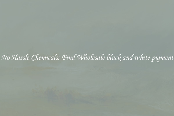 No Hassle Chemicals: Find Wholesale black and white pigment
