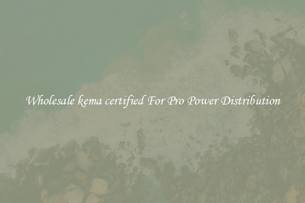Wholesale kema certified For Pro Power Distribution
