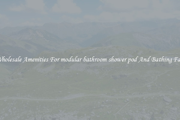 Buy Wholesale Amenities For modular bathroom shower pod And Bathing Facilities