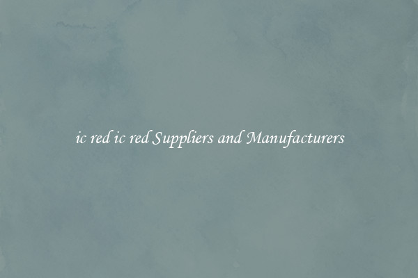 ic red ic red Suppliers and Manufacturers
