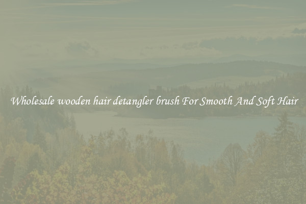 Wholesale wooden hair detangler brush For Smooth And Soft Hair